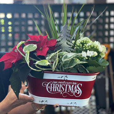 Christmas Joy Planter
