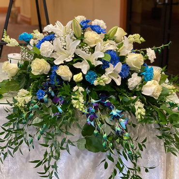 Beautiful Memories Half Casket Spray