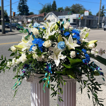 Beautiful Memories Half Casket Spray