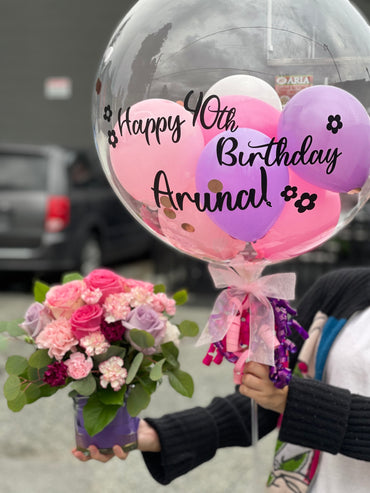 Pink & Purple Bubble Balloon
