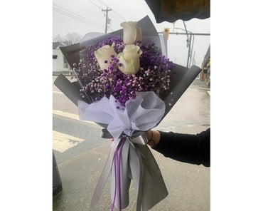 Dyed flower bouquet