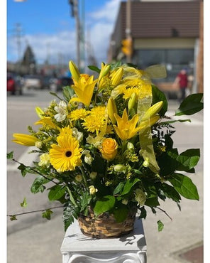 Bright Yellow Basket