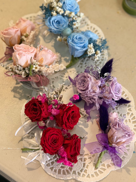 Preserved Corsage & Boutonniere Set