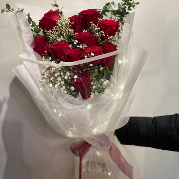 Valentine's Flower & Cake Set Bouquet
