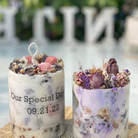 Floral Candle Pillars