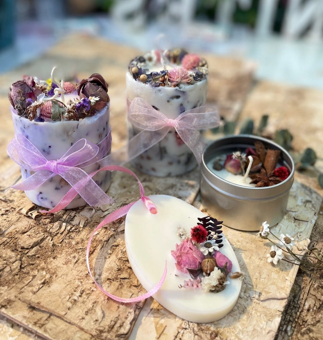 Floral Candle & Wax Tablet Class