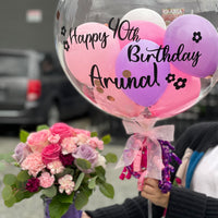 Pink & Purple Bubble Balloon