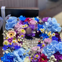 Soft Blue Flower Box