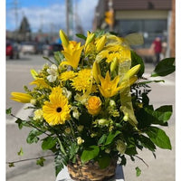 Bright Yellow Basket